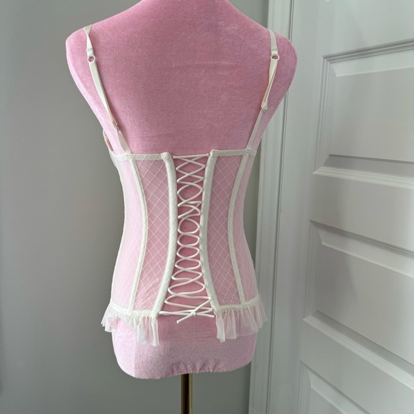 La Senza y2k corset  top lace up S lingerie - Picture 3 of 4